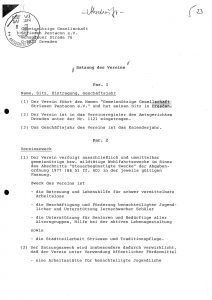 Unsere Vereinssatzung