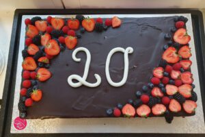 Es gab leckeren Kuchen